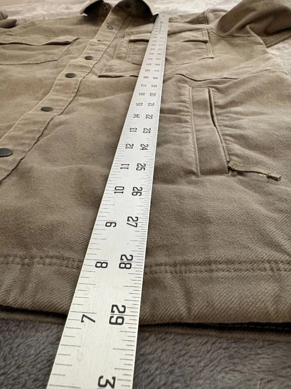 5.11 Tactical Mens Cargo Pocket Utility Jacket With Snap Closures  S Green Field